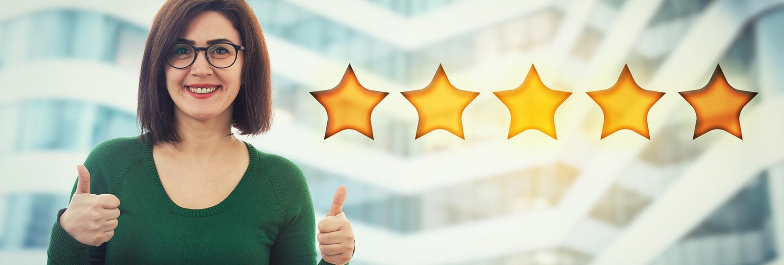Thumbs up woman